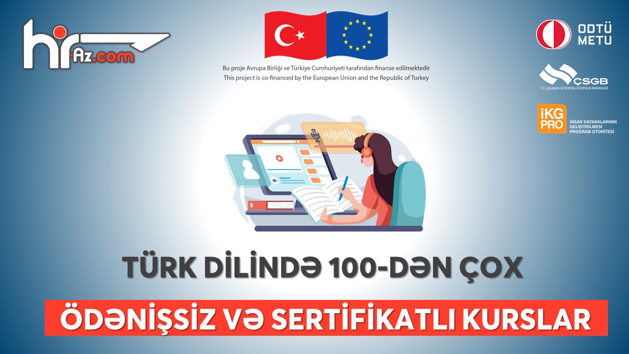 Türk dilində 100-dən çox pulsuz kurs (ODTÜ sertifikatlı) - SİYAHI